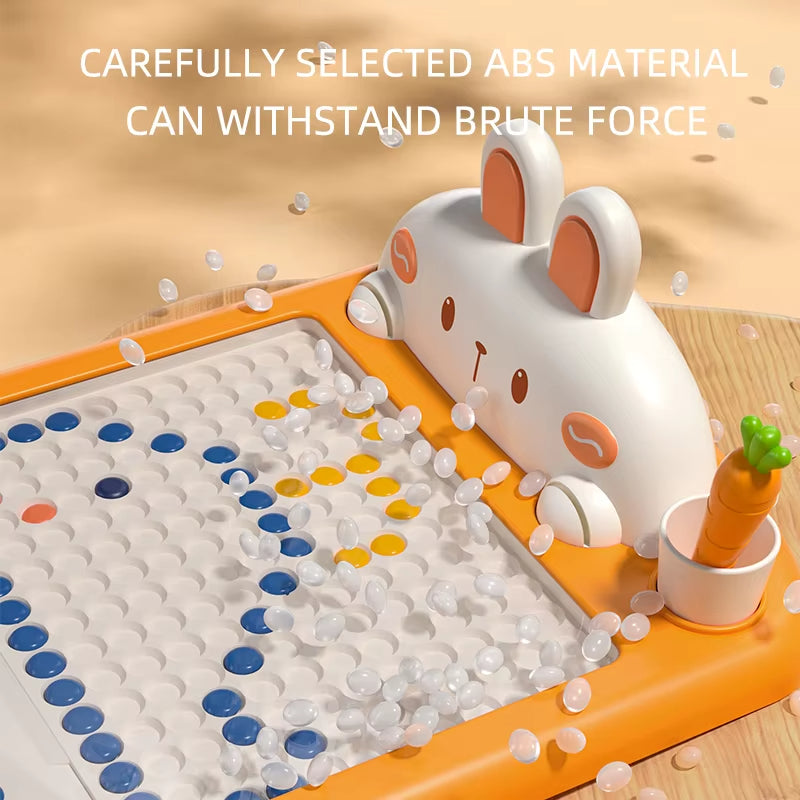 Fun 27CM Big Magnetic Pen Drawing Board With 70PCS Magnet Beads and Children's Magnetic Pen Drawing Board Educational Toy