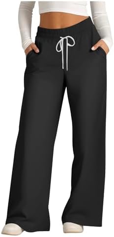 TANGNADE Womens Wide Leg Joggers Plus Size Comfy versatile Look