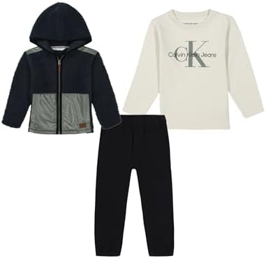 Sturdy Sherpa Shacket Pant Set for Boys