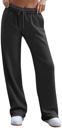 Gumipy Women Sherpa-lined Wide Leg Drawstring Joggers