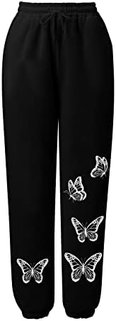 Trendy Plus Size HighWaisted Womens Jogger Pants with Graphic Print