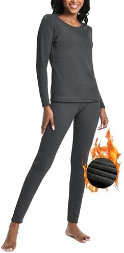 Warm and Comfortable Thermal Set for Women - Heavyweight Fleece Lined Basis