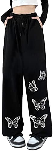 Trendy Plus Size HighWaisted Womens Jogger Pants with Graphic Print