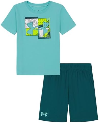 Under Armour Baby Boys Short Sleeve Tee Short Set - Lightweight Breathable
