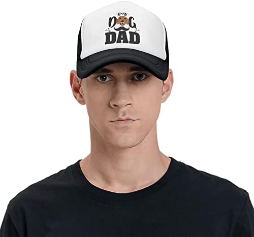 Smiley Dog Dad Funny Baseball Cap