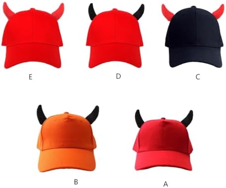 GANYKQ Creative Horn Baseball Caps Adjustable Sunscreen Hat for Unisex