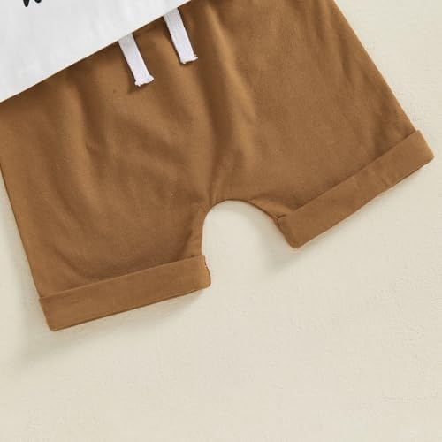 SAYOO Tractor Boys 2-Piece Summer Farm Outfit