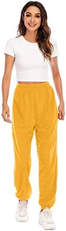 SDBRLD Grey Welfare Pants for Women Baggy High Waist Workout Joggers