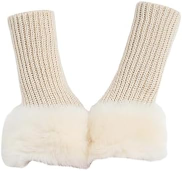 Wool Wrist Warmers for Women with Thumb Holes One Size