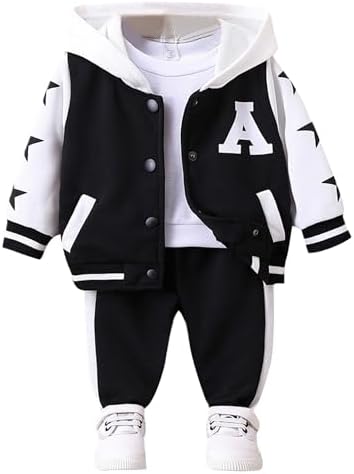 YONGHS Kids 2Pcs Loose Activewear Set