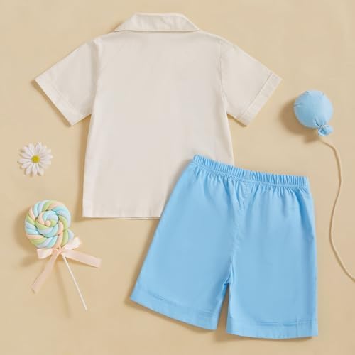 Kupretty Toddler Boy Guayabera Summer Outfit Set