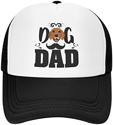 Smiley Dog Dad Funny Baseball Cap