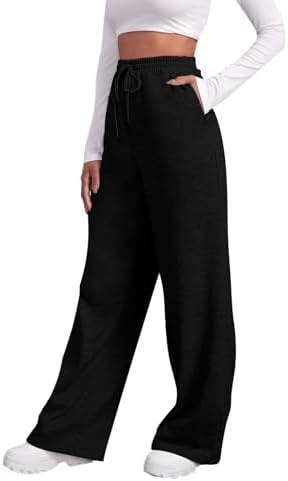 Premium Womens High Waist Offset Joggers with Pockets