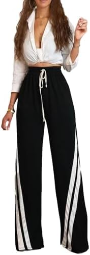 Womens High Waist Drawstring Baggy Sweatpants