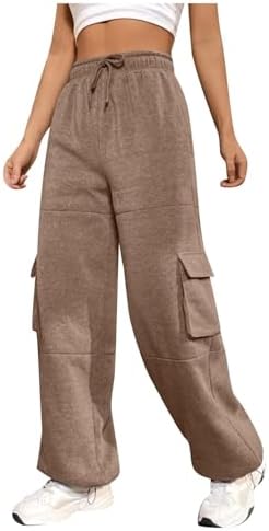 TANGNADE Womens Wide Leg Sporty Sweatpants