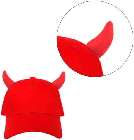 GANYKQ Creative Horn Baseball Caps Adjustable Sunscreen Hat for Unisex