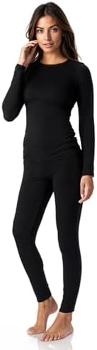 Thermajane Womens Thermal Underwear Set Long Johns with Fleece Lining