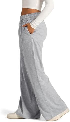 FAYUYI Womens Wide Leg Comfortable Drawstring Sweatpants