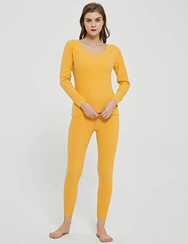Locachy Womens Warm Stretchy Thermal Underwear Set