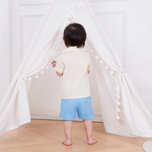 Kupretty Toddler Boy Guayabera Summer Outfit Set