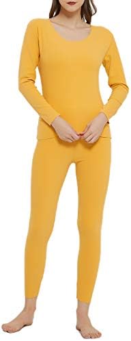 Locachy Womens Warm Stretchy Thermal Underwear Set