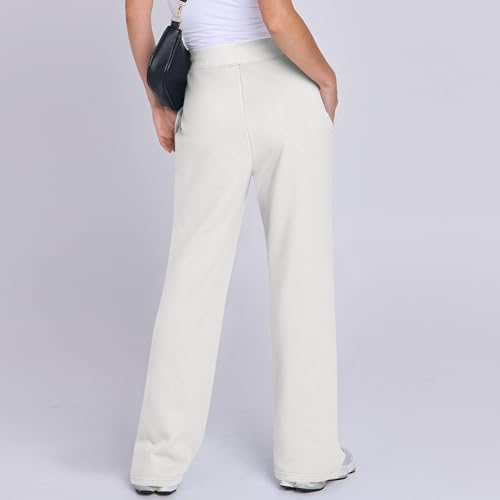 Slakkenreis Womens Wide-Leg High-Waisted Drawstring sweatpants