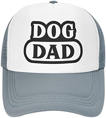 YGXZ Dog Dad Funny Baseball Cap Adjustable Hat for Men Women Gray