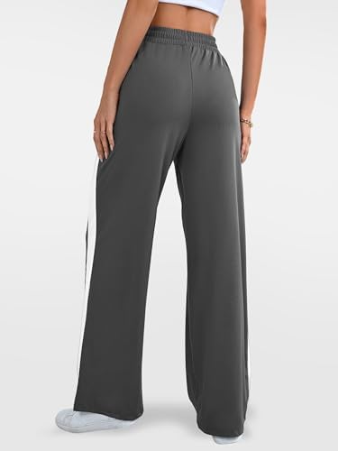 Durable Stylish Wide Leg Womens Track Pants with Pockets