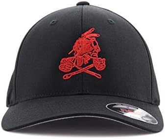 Red Squadron Indian Embroidered Flexfit Hat