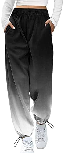 High-Waisted Baggy Workout Joggers for Women