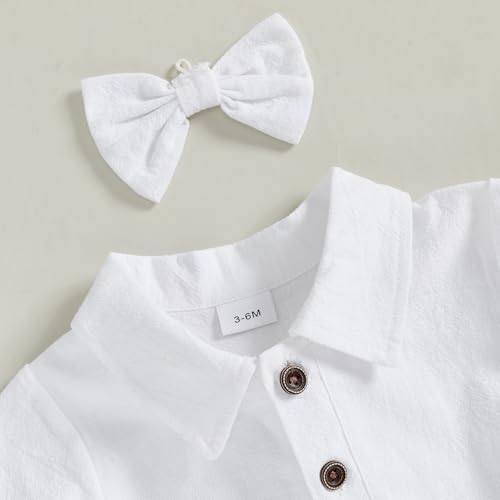 SIBAOZI Baby Boy Lapel Neck Romper Set