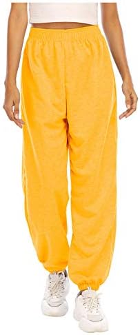 SDBRLD Grey Welfare Pants for Women Baggy High Waist Workout Joggers