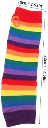Warm Stylish Holibanna Womens Purple Rainbow Gloves