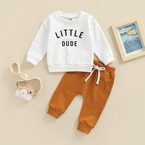 Murnouche Toddler Fall Winter 2Pcs Sweatshirt Pants Set