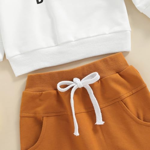 Murnouche Toddler Fall Winter 2Pcs Sweatshirt Pants Set