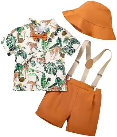 ZOELNIC Baby Boy Short Sleeve Outfit for Toddlers