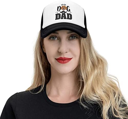 Smiley Dog Dad Funny Baseball Cap