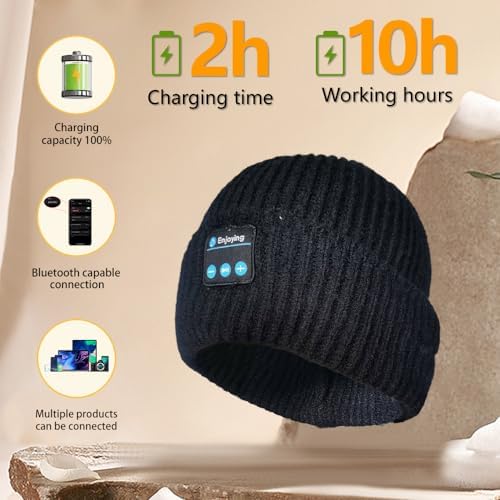 Smart Bluetooth Skull Beanie Headset for Men and Women