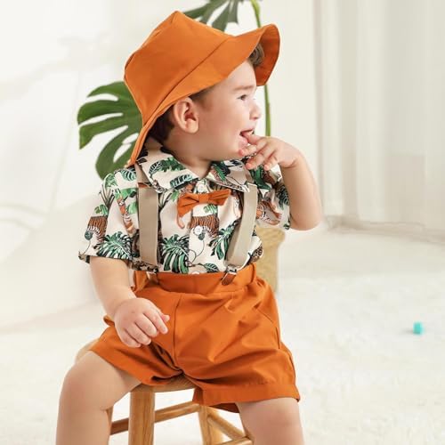 ZOELNIC Baby Boy Short Sleeve Outfit for Toddlers