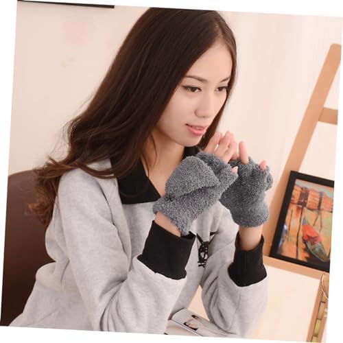 Cozy Winter Half-Finger Gloves for Women