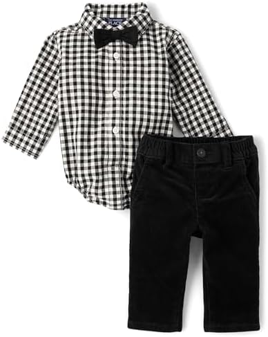 The Childrens Place Baby Boys 2 Piece Button Down Outfit