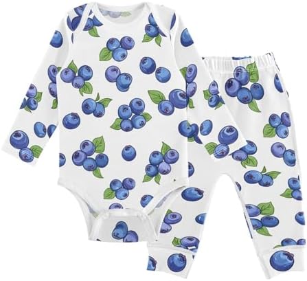 Unique 100 Cotton Baby Bodysuits Pants Set for 0-24 Months
