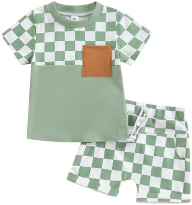 Engofs Summer Boys T-Shirt and Shorts Set
