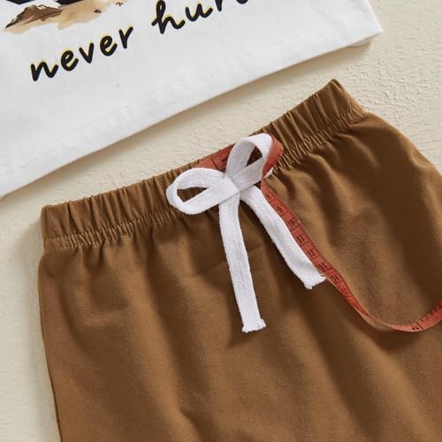 SAYOO Tractor Boys 2-Piece Summer Farm Outfit