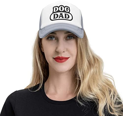 YGXZ Dog Dad Funny Baseball Cap Adjustable Hat for Men Women Gray