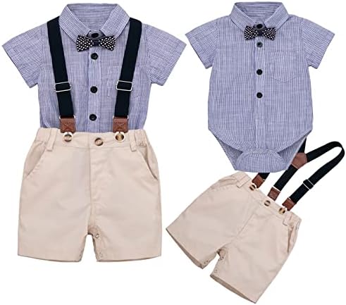 SOONHUA Baby Boys Gentleman Outfits Set - Comfortable Daily Wear