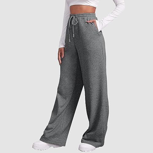 Wide Leg Plus Size Cotton Joggers for Women