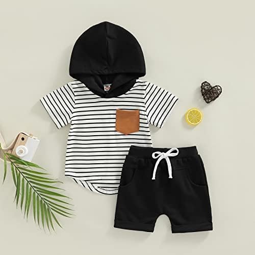 FIOMVA Toddler Boys Summer Short Sleeve Watching TV set