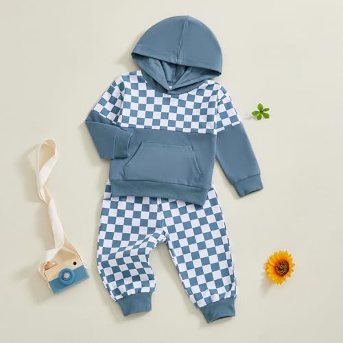 Custum toddler boys fall winter hoodie sweatshirt set