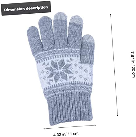 BESTYASH Warm Winter Snowflake Touch Screen Gloves